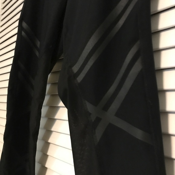 RBX BLACK MESH HIGH WAISTED WORKOUT LEGGINGS - Picture 10 of 11